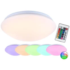 GLOBO LED-Deckenleuchte »KIRSTEN«, Dimmbar, Inkl. Leuchtmittel In Warmweiß