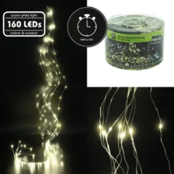 Lichterkette, 160 Lichter, Warmweiß
