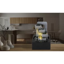 GLOBO Brunnen, LED, Inkl. Leuchtmittel, Höhe: 24 Cm -Leuchten Verkaufsladen unnamed file 10658