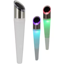 NÄVE Solar-Außenleuchte, Eiszapfenförmig, Mit Erdspieß, Weiß/chromfarben -Leuchten Verkaufsladen unnamed file 10732