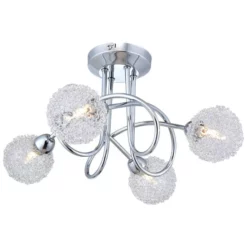 GLOBO LIGHTING Deckenleuchte »ORINA«, Chromfarben, 33W