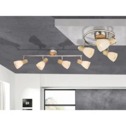 Wandleuchte »GYLFI«, Nickelfarben_matt, 40W -Leuchten Verkaufsladen unnamed file 10841