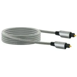 Commodore Lichtwellenleiter, 2,5 M Grau/schwarz