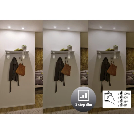 PAULMANN Einbauleuchte, 6,5 W, Einbautiefe: 9 Cm 2 PAULMANN Einbauleuchte, 6,5 W, Einbautiefe: 9 Cm – Bild 2