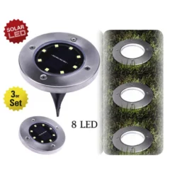 NÄVE Solarleuchte, Mit Erdspieß, Stahlfarben -Leuchten Verkaufsladen unnamed file 149