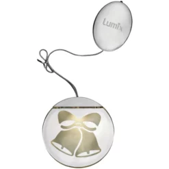 Krinner LED-Fensterbild »Lumix Deco Lights«, Glocken, Rund, ø: 10 Cm, Batterie, Silberfarben -Leuchten Verkaufsladen unnamed file 1880