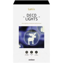 Krinner LED-Fensterbild »Lumix Deco Lights«, Elch, Rund, ø: 10 Cm, Batterie, Silberfarben -Leuchten Verkaufsladen unnamed file 1891