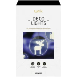Krinner LED-Fensterbild »Lumix Deco Lights«, Elch, Rund, ø: 10 Cm, Batterie, Silberfarben -Leuchten Verkaufsladen unnamed file 1896
