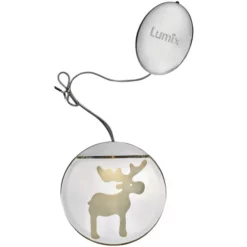 Krinner LED-Fensterbild »Lumix Deco Lights«, Elch, Rund, ø: 10 Cm, Batterie, Silberfarben -Leuchten Verkaufsladen unnamed file 1897