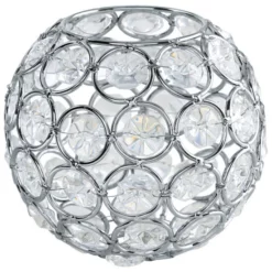 EGLO Lampenschirm, MY CHOICE, Transparent | Chrom, 9 Cm