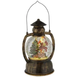 KONSTSMIDE LED-Kugellaterne, Kugelförmig, Höhe: 20 Cm, Batterie, Goldfarben/grün/rot