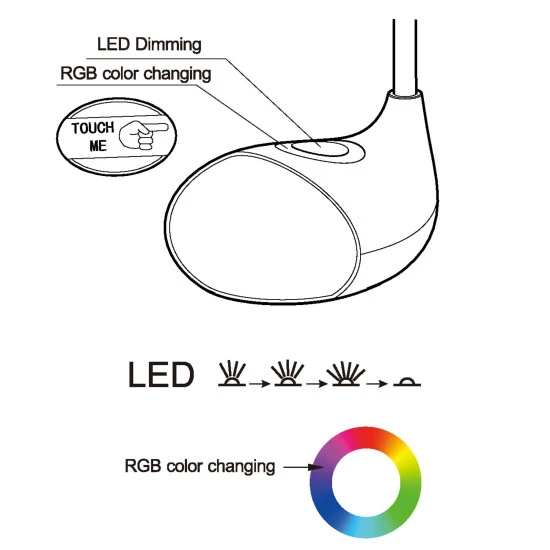 EGLO Tischleuchte »CABADO 1«, LED, RGBW (Mehrfarbig Mit Weiß), Inkl. Leuchtmittel, Höhe: 49 Cm 3 EGLO Tischleuchte »CABADO 1«, LED, RGBW (Mehrfarbig Mit Weiß), Inkl. Leuchtmittel, Höhe: 49 Cm – Bild 3