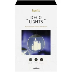 Krinner LED-Fensterbild »Lumix Deco Lights«, Kerzen, Rund, ø: 10 Cm, Batterie, Silberfarben -Leuchten Verkaufsladen unnamed file 236