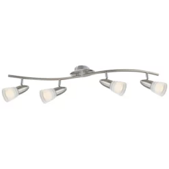 GLOBO Strahler »CALEB«, Nickelfarben, Inkl. Leuchtmittel, Breite: 10 Cm