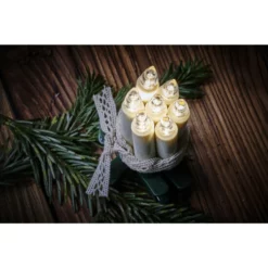 Krinner Christbaumkerzen Lumix Superlight Flame Mini, Elfenbein, 6er -Leuchten Verkaufsladen unnamed file 326