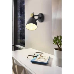 EGLO Spot »COSWARTH«, Stahl, Holz -Leuchten Verkaufsladen unnamed file 3378