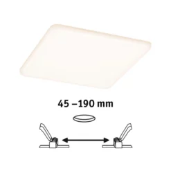 PAULMANN Panel »Veluna VariFit«, Satinfarben, Inkl. Leuchtmittel, Breite: 18,5 Cm -Leuchten Verkaufsladen unnamed file 3761