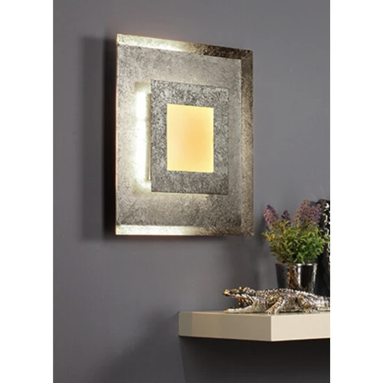 LUCE DESIGN LED-Wand- Und Deckenleuchte »Window«, Silberfarben, Inkl. Leuchtmittel, Breite: 39 Cm 3 LUCE DESIGN LED-Wand- Und Deckenleuchte »Window«, Silberfarben, Inkl. Leuchtmittel, Breite: 39 Cm – Bild 3