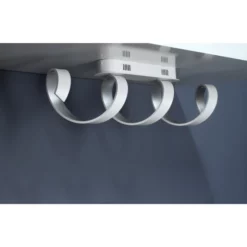 LUCE DESIGN LED-Deckenleuchte »Helix«, Weiss/silberfarben, Inkl. Leuchtmittel, Breite: 80 Cm -Leuchten Verkaufsladen unnamed file 3956