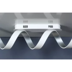 LUCE DESIGN LED-Deckenleuchte »Helix«, Weiss/silberfarben, Inkl. Leuchtmittel, Breite: 80 Cm -Leuchten Verkaufsladen unnamed file 3958