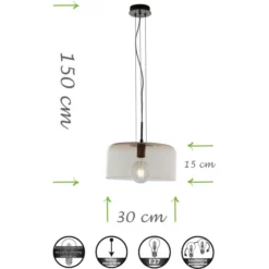 LUCE DESIGN Pendelleuchte »GIBUS«, Bernsteinfarben/chromfarben -Leuchten Verkaufsladen unnamed file 3961