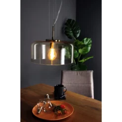 LUCE DESIGN Pendelleuchte »GIBUS«, Bernsteinfarben/chromfarben -Leuchten Verkaufsladen unnamed file 3964