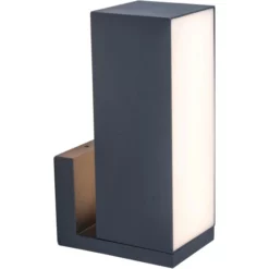 LUTEC LED-Außenwandleuchte »cuba«, Anthrazit, Inkl. Leuchtmittel, Breite: 9,2 Cm