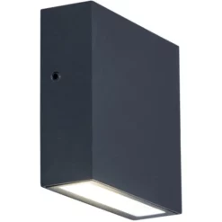 LUTEC LED-Außenwandleuchte »gemini«, Anthrazit, Inkl. Leuchtmittel, Breite: 11 Cm