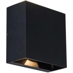 LUTEC LED-Außenwandleuchte »gemini Beams«, Mattschwarz, Inkl. Leuchtmittel, Breite: 11 Cm