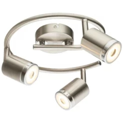 GLOBO Deckenleuchte »COMORE«, Nickelfarben, Inkl. Leuchtmittel, Breite: 22 Cm