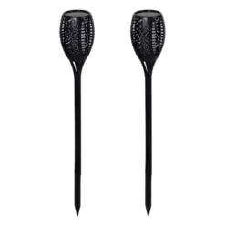 Outsunny Gartenleuchte, Schwarz