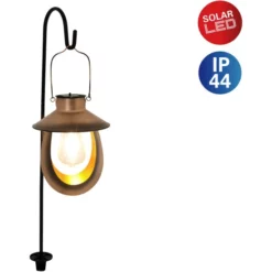 NÄVE Solar-Außenleuchte, Länglich, Rund, Mit Erdspieß, Kupferfarben/schwarz -Leuchten Verkaufsladen unnamed file 4384