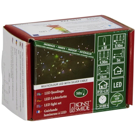 KONSTSMIDE Lichterkette, 9,9 M Mit 50 LED, RGB (mehrfarbig) 5 KONSTSMIDE Lichterkette, 9,9 M Mit 50 LED, RGB (mehrfarbig) – Bild 5