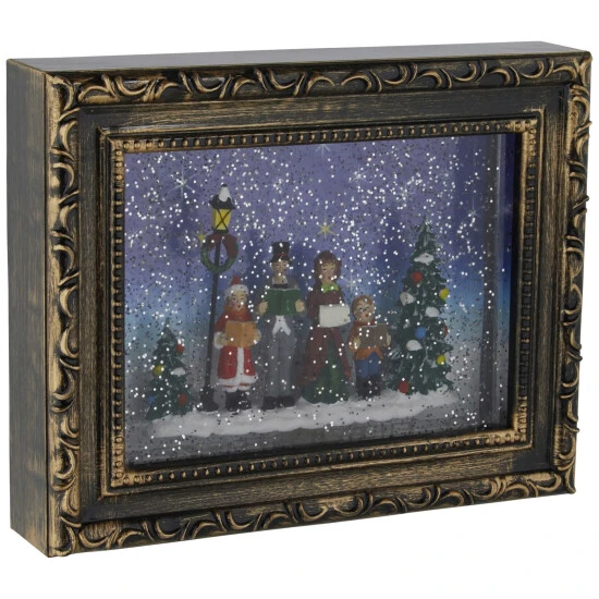 KONSTSMIDE LED-Bilderrahmen, Eckig, Höhe: 19,5 Cm, Batterie, Braun 3 KONSTSMIDE LED-Bilderrahmen, Eckig, Höhe: 19,5 Cm, Batterie, Braun – Bild 3