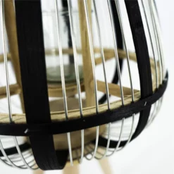 Windlicht, Bambus/Metall/Glas -Leuchten Verkaufsladen unnamed file 5127