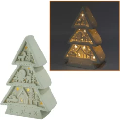 LED-Weihnachtsbaum, Höhe: 22,5 Cm, Netz, Weiß