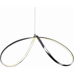 NÄVE Pendelleuchte, Chromfarben, Inkl. Leuchtmittel, Breite: 32 Cm -Leuchten Verkaufsladen unnamed file 5723