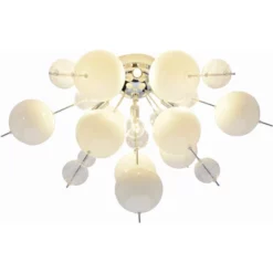 NÄVE Deckenleuchte, Stahl/glas, Weiß