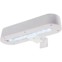 NÄVE Solar-Außenleuchte, Rechteckig, Weiß/chromfarben