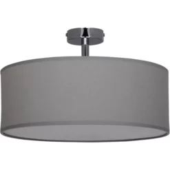 NÄVE Deckenleuchte, Eisen/textil, Grau -Leuchten Verkaufsladen unnamed file 5765