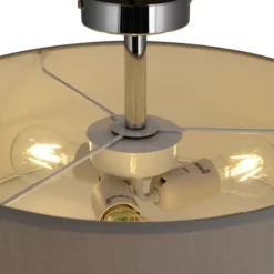 NÄVE Deckenleuchte, Eisen/textil, Grau -Leuchten Verkaufsladen unnamed file 5766