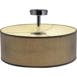 NÄVE Deckenleuchte, Eisen/textil, Grau -Leuchten Verkaufsladen unnamed file 5767