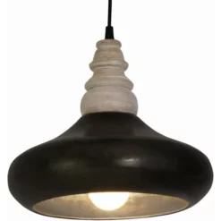 NÄVE Pendelleuchte, Metall/holz, Anthrazit -Leuchten Verkaufsladen unnamed file 5773