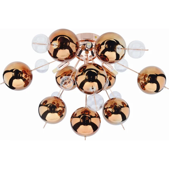 NÄVE Deckenleuchte, Stahl/glas, Kupferfarben 2 NÄVE Deckenleuchte, Stahl/glas, Kupferfarben – Bild 2