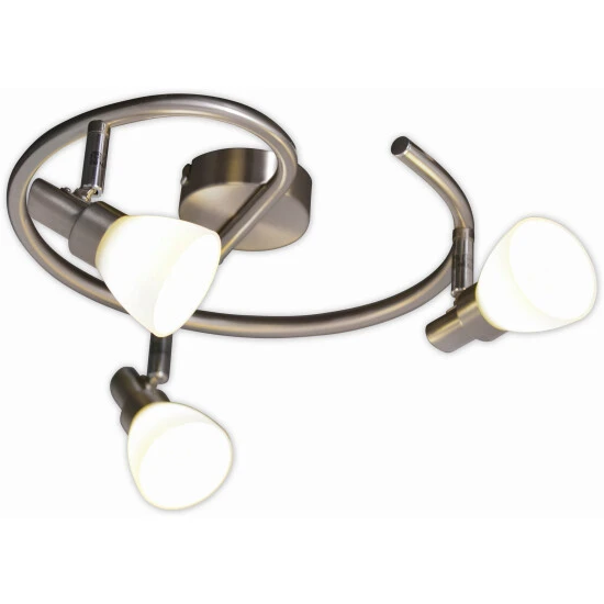 NÄVE Deckenleuchte, Silberfarben, Inkl. Leuchtmittel, Breite: 28 Cm 1 NÄVE Deckenleuchte, Silberfarben, Inkl. Leuchtmittel, Breite: 28 Cm