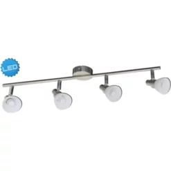 NÄVE Deckenleuchte, Silberfarben, Inkl. Leuchtmittel, Breite: 8 Cm -Leuchten Verkaufsladen unnamed file 5789