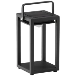 BEST Solarleuchte, Höhe: 28 Cm, Anthrazit, Aluminium