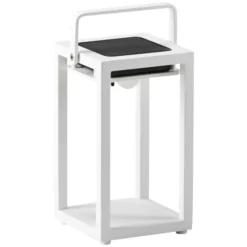 BEST Solarleuchte, Höhe: 28 Cm, Weiß, Aluminium