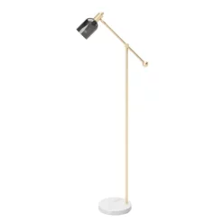 PHOENIX Stehlampe »AMBER«, BxHxT: 30 X 148 X 97 Cm, Goldfarben -Leuchten Verkaufsladen unnamed file 6000