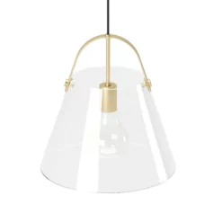 PHOENIX Hängeleuchte »LYNN«, BxHxT: 22 X 25 X 22 Cm, Goldfarben/transparent -Leuchten Verkaufsladen unnamed file 6008